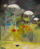 Ernst Morgenthaler, Garten, 1961, Oil on canvas