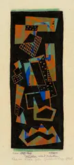 Otto Nebel, 4 Linolschnitte, 1936 and 1971, 4 colour linocuts each on Japan laid paper
