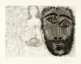 Pablo Picasso, L'Enterrement du comte d'Orgaz, d'après Picasso, Mougins, 30 June 1968; printed 1969, Etching and aquatint on wove paper