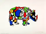 Niki de Saint Phalle, Rhinoceros, 1998, Colour serigraph on firm wove paper