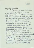 Édouard-Marcel Sandoz, Handschriftliche Briefe, 1951-1962, Handwriting on stationery and postcards