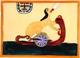 Hans Schärer, Ohne Titel, 1971, Watercolour, gouache and ink on watercolour paper