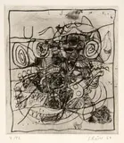 Hans Schärer, Sonett des Voyelles, 1964, Softcover with printed cover and 4 copper engravings on wove paper, in loose layers and sheets