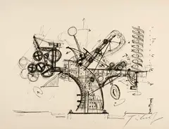 Grafik 9 zu Chaos No. 1. - Roto ZaZA No. 1 by Jean Tinguely, 1973 and 1975 respectively, Colour lithograph on wove paper Arches with watermark or colour screen print and collotype on firm wove paper, sold Sep 2024