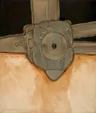 Jaap Wagemaker, Relief, 1971, Mixed media in wood and sand, with artist's frame