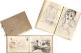 Otto von Wätjen, 3 Skizzenbücher, 1914-1918, Colour, pencil and charcoal drawings