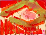 Teruko Yokoi, Ohne Titel, Egg tempera on watercolour paper
