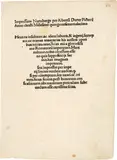 Albrecht Durer, Impressum Nurnberge per Albertu Durer Pictore Anno christi Millesimo quingentesimoundecimo. Impressum der Folge "Die kleine Holzschnittpassion" - Imprint of the Series "Die kleine Holzschnittpassion"