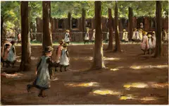 Max Liebermann, Schulgang in Laren, 1898, Oil on canvas