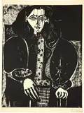 Pablo Picasso, Femme au fauteuil n°1 (d'après le rouge), 16 January 1949, Lithograph