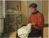 Félix Vallotton, Jeune femme cousant