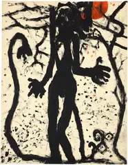 Louis Soutter, Abel, 1937-1942, Finger painting in ink and gouache
