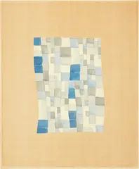 Sophie Taeuber-Arp, Rhytmes verticaux-horizontaux libres, découpés et collés sur fond blanc, 1919, Watercolour over light preliminary drawing in pencil