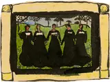 Cuno Amiet, Kompositionsstudie zu "Richesse du soir", 1899, Watercolour and pen and Indian ink
