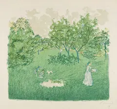 Le verger by Pierre Bonnard, 1899, Colour lithograph, sold Jun 2023