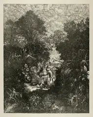 Rodolphe Bresdin, Le bon samaritain, 1861 resp. 1868, Lithograph