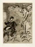 Marc Chagall, Apparition I, 1924-1925, Etching and aquatint