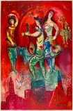 Marc Chagall, Carmen, 1967, Colour lithograph on wove paper Arches with watermark