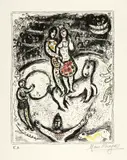 Marc Chagall, Cirque, 1978, Colour lithograph