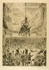 James Ensor, La vengeance de Hop-Frog, 1898, Etching