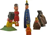 Lyonel Feininger, Figuren, 1926-1955, Sawn and carved wood, colourfully painted
