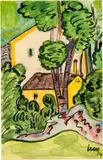 Hermann Hesse, Grotto im Wald, 1919, Pen and Indian ink over watercolour and pencil