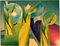 Hannah Höch, Hocherlauchte Globulen, 1959, Collage