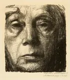 Käthe Kollwitz, Selbstbildnis, 1934, Lithographie auf Velin
