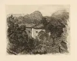 Giorgio Morandi, Paesagggio di Roffeno, 1936, Etching