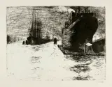 Emil Nolde, Hamburg, Reiherstiegdock