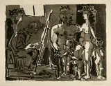 Pablo Picasso, Variation sur le thème de Las Meninas: Visiteurs à l'atelier, Paris, 18 February 1955, Aquatint and scraper