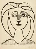 Pablo Picasso, Jeune fille aux grands cheveux