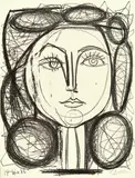 Pablo Picasso, Françoise, 14 June 1946, Lithograph