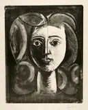 Pablo Picasso, Tête de jeune fille, 5 March 1947, Lithograph