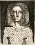 Pablo Picasso, Le corsage à carreaux, 26 March 1949, Lithograph