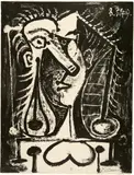 Pablo Picasso, Figure composée I, 8 March 1949, Lithograph