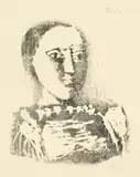 Le chandail brodé by Pablo Picasso, Vallauris, 3 January 1953, Lithograph, sold Jun 2023
