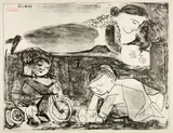 Les jeux et la lecture by Pablo Picasso, 23-24 January 1953, Lithograph, sold Jun 2023