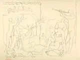 Bacchanale by Pablo Picasso, Cannes, Sunday, 24 May 1957, Lithograph, sold Jun 2023