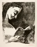 Jacqueline lisant by Pablo Picasso, 1957, Lithograph on wove paper (watermarked "Arches"), sold Jun 2023