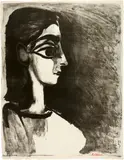 Buste de profil by Pablo Picasso, Cannes, 16 December 1957, Lithograph, sold Jun 2023