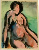 Georges Rouault, Nu assis - Athlète au repos