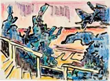 Karl Schmidt-Rottluff, Treppenweg an der Steilküste