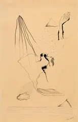 Yves Tanguy, Sans titre, 1926/1928, Pen and ink