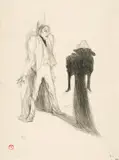 Lugné-Poé, dans "Image" by Henri de Toulouse-Lautrec, 1894, Lithograph, sold Jun 2023