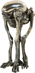 Hr Giger, Bambi Alien, 2009, Bronze, silver-plated, partly polished