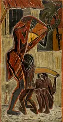 K. K. Hebbar, Monsun, Circa 1964, Oil on canvas