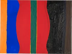 Untitled by Al Held, 1961, Acrylic on paper, sold Jun 2023
