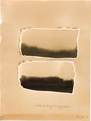 Markus Raetz, Stimmungshäppchen, 1976, India ink, wash