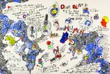 Niki de Saint Phalle, Californian Diary, 1993-1995, Set of 8 coloured serigraphs in half-linen portfolio with pasted title label and additional glue